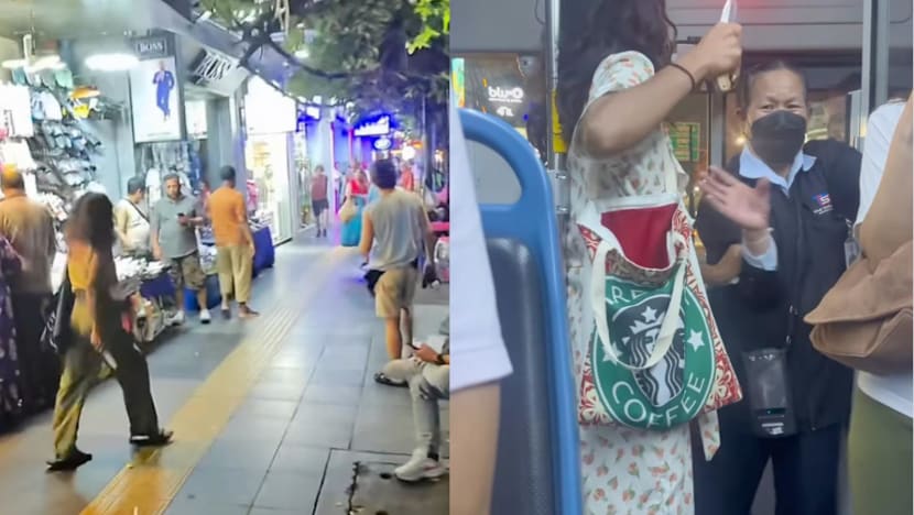 Knife-Wielding Woman Injures Two on Bangkok’s Sukhumvit Road Before Arrest